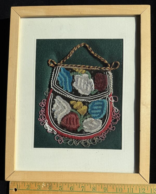 Niagara Bead Work Purse in Frame with Loops
