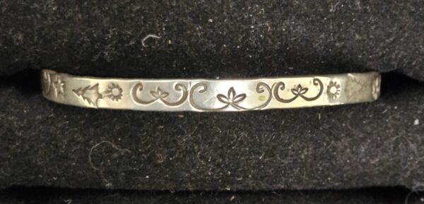 Sterling Silver Hand Stamped this Cuff is SZ 5.5