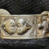 Cuff Sterling Silver 2 Hearts & 2 Turtles 1" x 6.5" - Image 2