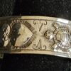 Cuff Sterling Silver 2 Hearts & 2 Turtles 1" x 6.5" - Image 3