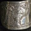 Handwrought Sterling Cuff Turtle & 2 Bears 1.5" x 5.25" - Image 2