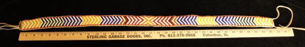 Northwest Coast Beaded Tie Belt 33.75"