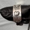 Sterling Cuff 4 Hearts & 2 Turtles .75" x 6" - Image 3