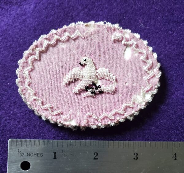 Framed Beaded Needle Case - crystal beads - Image 3