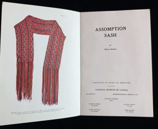 Assomption Sash by Marius Barbeau1972