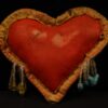 Niagara Heart Shaped Pin Cushion- Tan Whimsy- Haudenosaunee (Iroquois) - Image 4
