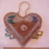 Niagara Heart Shaped Pin Cushion- Tan Whimsy- Haudenosaunee (Iroquois) - Image 2