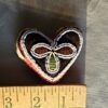 Mi'kmaq heart-shaped pin cushion 1800s - Image 3