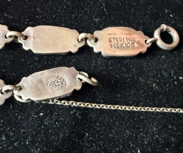 Sterling Silver & Abalone Bracelet 7" - Image 3