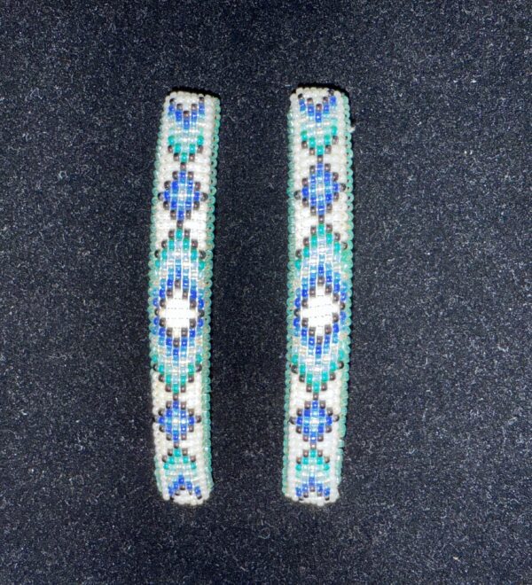 Beaded Twin Barrettes