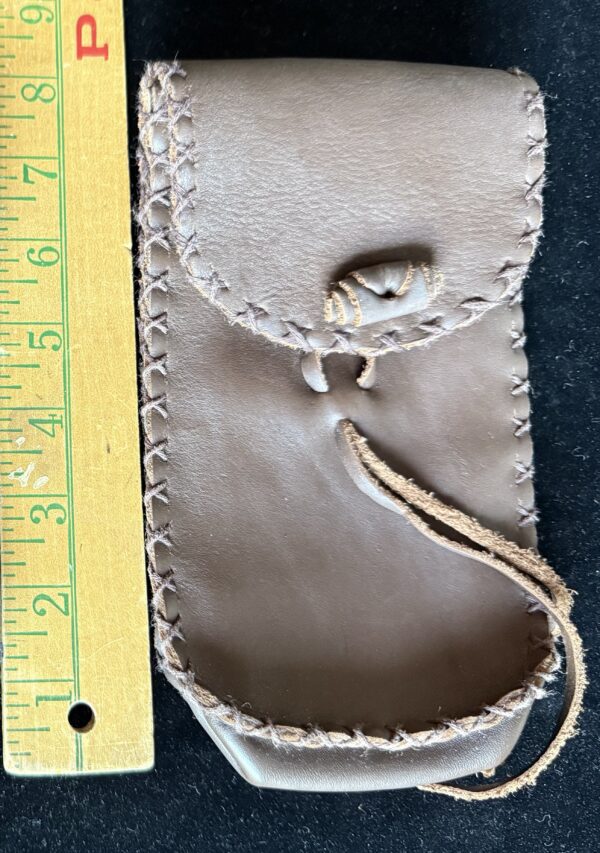 Brown 8" belt bag
