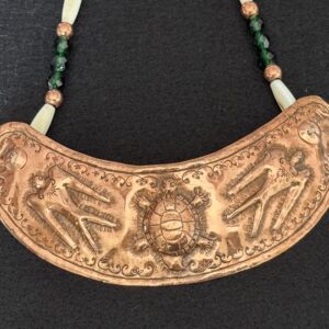 Copper Gorget - 2 Thunderbeings & Turtle